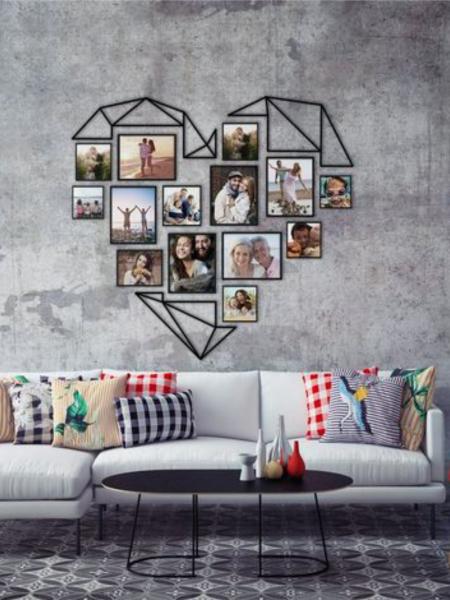 Conjunto Coração Moldura