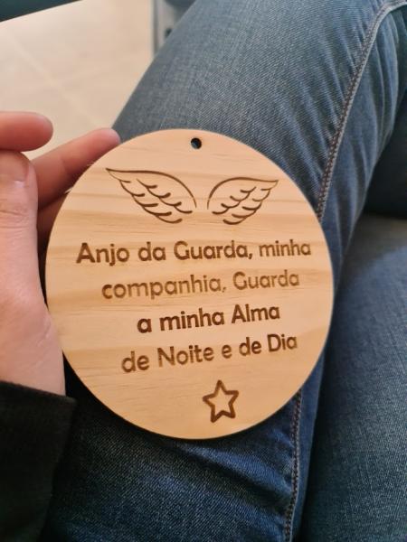 Placa Redonda - Anjo da Guarda