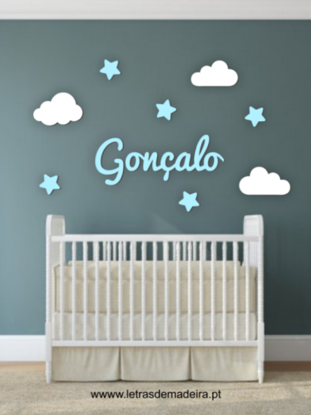 Conjunto Nome, Nuvens, Estrelas