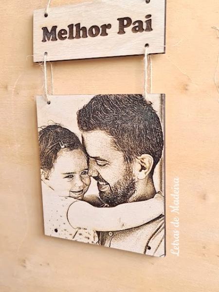 Placa Foto Pai