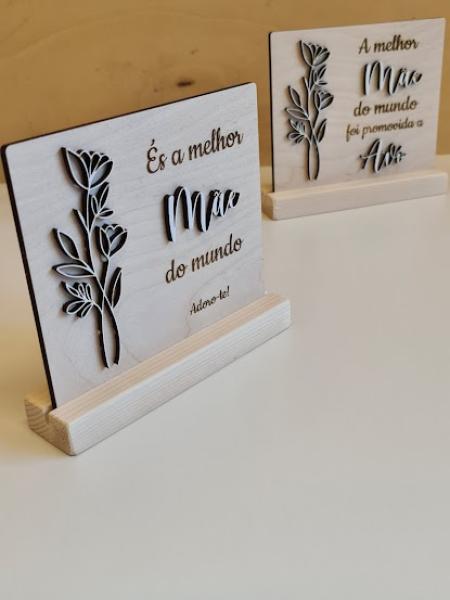 Placa Dia da Mãe