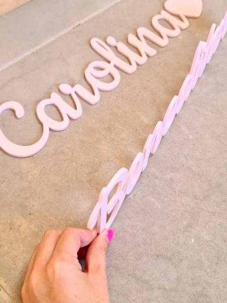 Nomes personalizados 3mm