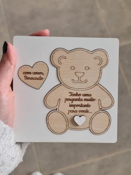 Convite Ursinho Coração