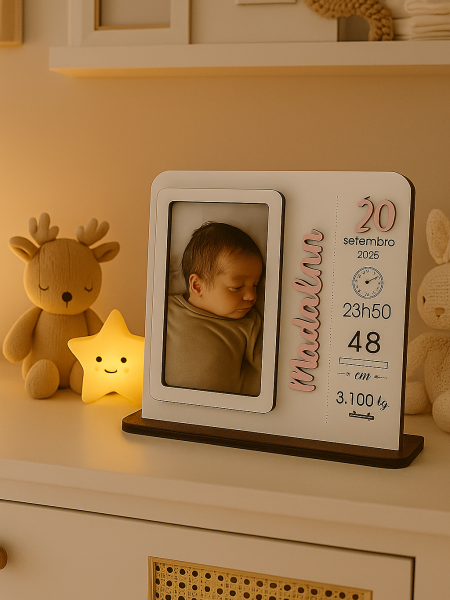 Moldura com dados Nascimento 