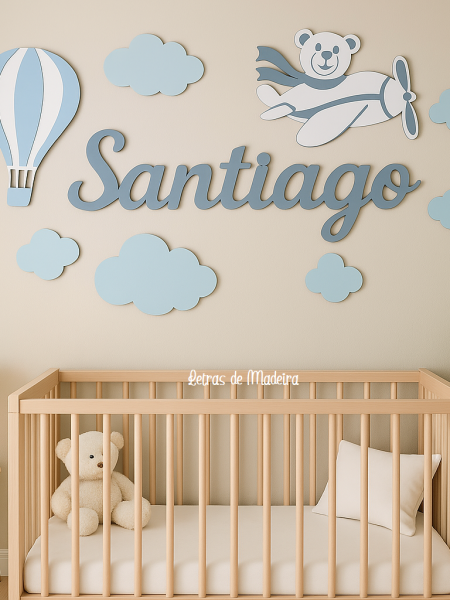 Conjunto Nome, Nuvens, Balão, Avião