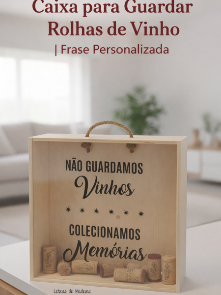 Caixa Para Rolhas