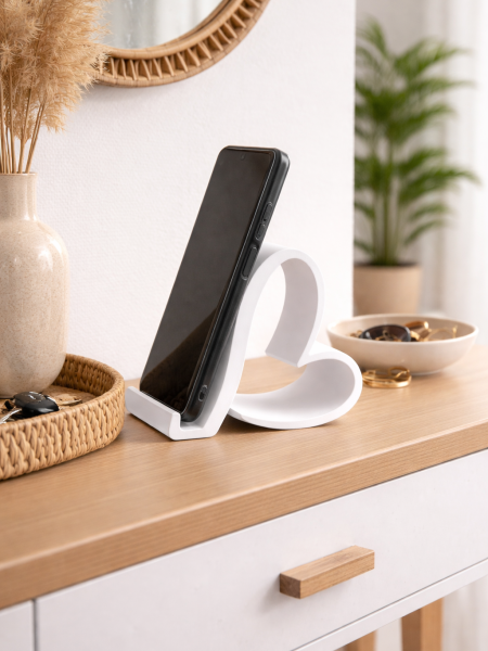 Suporte Telemóvel Coração 3D