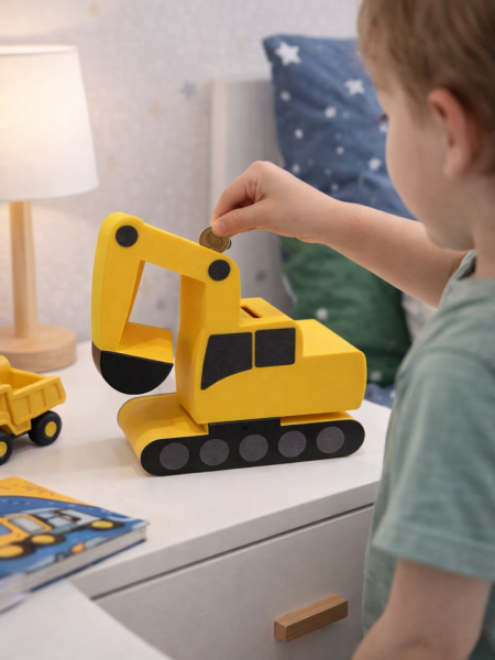 Mealheiro Escavadora 3D