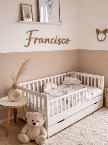 Nomes para Parede Madeira