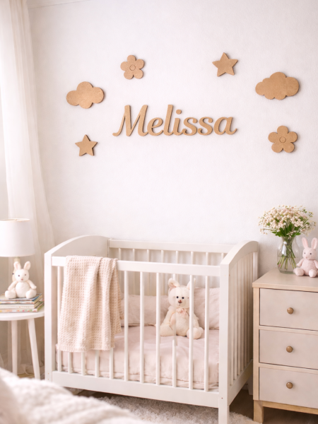 Conjunto Nome Flores Estrelas