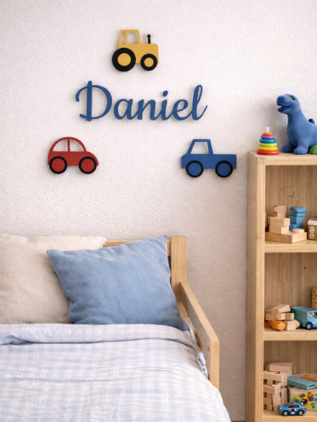 Nome + 2 Carrinhos e 1 trator