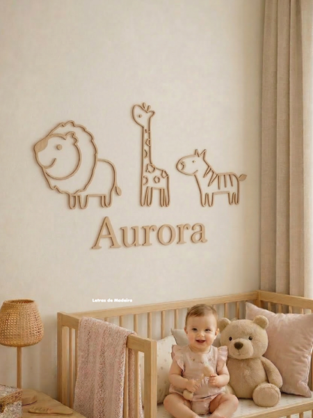 Conjunto Nome + 3 animais