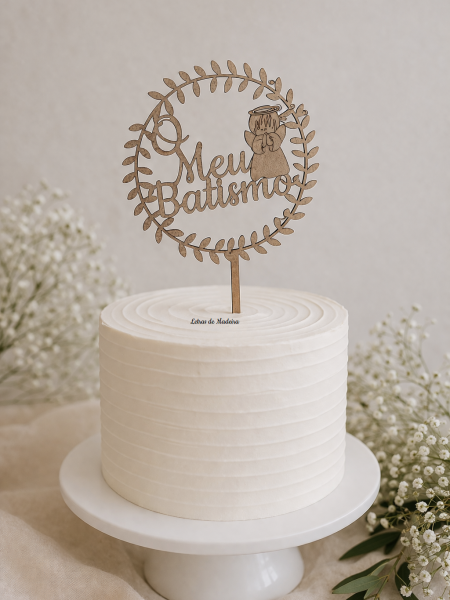 Topo de Bolo O meu Batizado 1